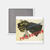 Aimant La réponse de l'Amérique ! Production (Recto/Verso)