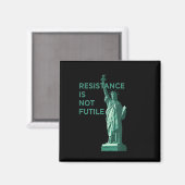 Aimant La Résistance N'Est Pas Futile Graphique (Recto/Verso)