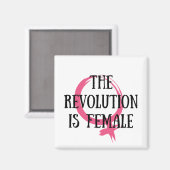 Aimant La révolution est féminine (Recto/Verso)