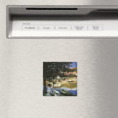 Aimant La rive de la Seine, Bennecourt par Claude Monet (In Situ (Lave-vaisselle))