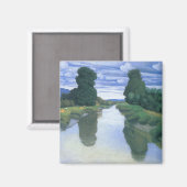 Aimant La rivière de Berville par Felix Vallotton, Fine A (Recto/Verso)