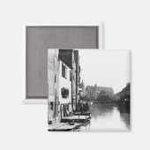 Aimant La rivière Gera à Erfurt, Thiringia, vers 1910 (Recto/Verso)