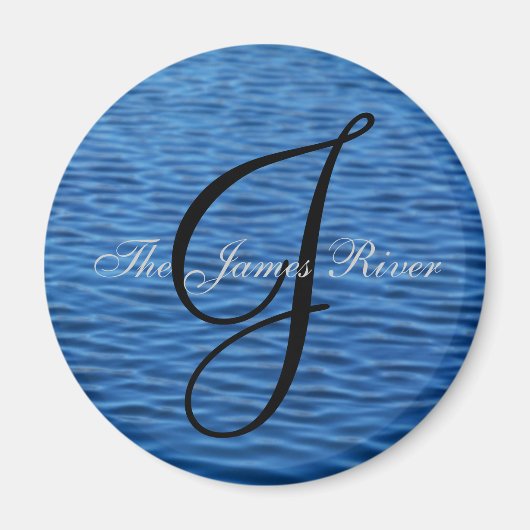 Aimant La rivière James [ronde] (Devant)