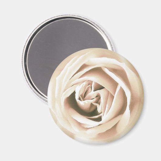Aimant La Rose blanche (Recto/Verso)