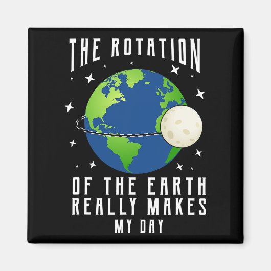 Aimant La Rotation De La Terre Fait De Mon Enseignant De  (Devant)