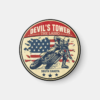Aimant La route de Devil's Tower - le voyage à moto en la
