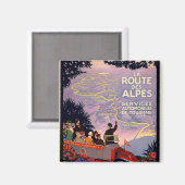 Aimant La route des Alpes (Recto/Verso)