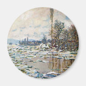 Aimant La rupture de la glace par Claude Monet (Devant)