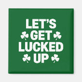 Aimant La Saint-Patrick Débarquons Chanceux Trèfle Irland (Devant)
