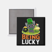 Aimant La Saint-Patrick être chanceux (Recto/Verso)