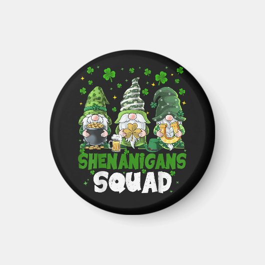 Aimant La Saint-Patrick Gnomes Shenanigans Squad Saint (Devant)