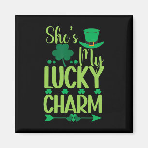 Aimant La Saint-Patrick Verte Irlandaise Elle Est Mon Por