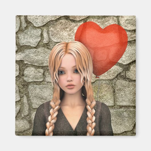 Aimant la Saint-Valentin (Devant)
