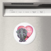 Aimant La Saint-Valentin des éléphants (In Situ (Lave-vaisselle))