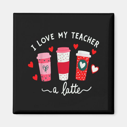Aimant La Saint-Valentin des professeurs J'aime mon profe (Devant)