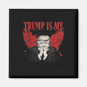 Aimant La Saint-Valentin Trump est mon Trump drôle de Sai