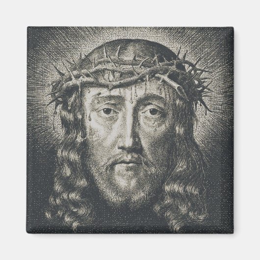 Aimant La Sainte Face couronnée d'épines (Devant)