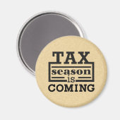 Aimant La saison fiscale arrive (Recto/Verso)