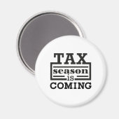 Aimant La saison fiscale arrive (Recto/Verso)