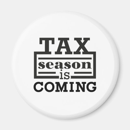 Aimant La saison fiscale arrive (Devant)