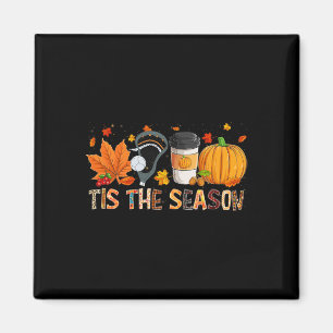 Aimant La saison Leopard Citrouille Lacrosse Halloween au