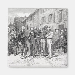 Aimant La salle de club de Zermatt en 1864, "de la monté