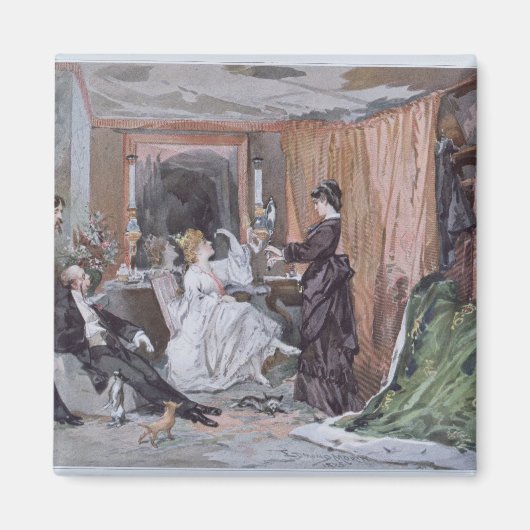Aimant La salle d'habillage de Hortense Schneider (Devant)