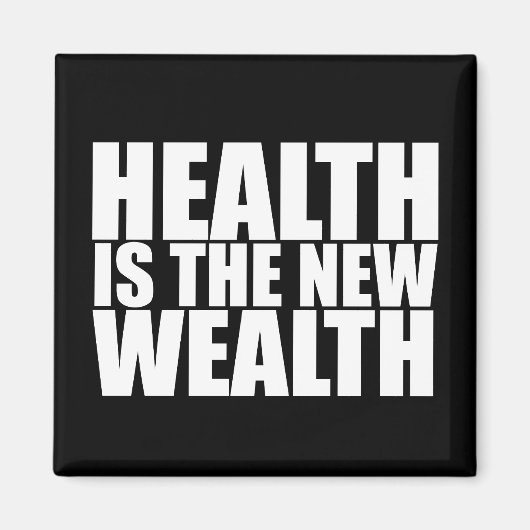 Aimant La santé est la nouvelle richesse (Devant)