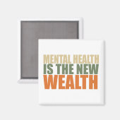 Aimant La santé est la nouvelle richesse (Recto/Verso)