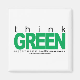 Aimant La santé mentale pense le vert