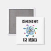 Aimant La science est la vie (Recto/Verso)