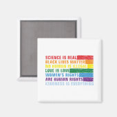 Aimant La science est la vraie matière de vie noire (Recto/Verso)