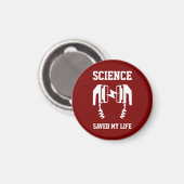 Aimant La science m'a sauvé la vie (Recto/Verso)