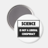Aimant La science n'est pas un complot libéral. (Recto/Verso)
