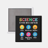 Aimant La science vous garde curieux (Recto/Verso)