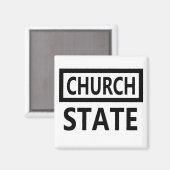 Aimant La séparation de l'Église et de l'État - 1er amend (Recto/Verso)