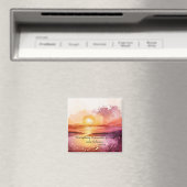 Aimant La série de plage à l'aquarelle Design 3 (In Situ (Lave-vaisselle))