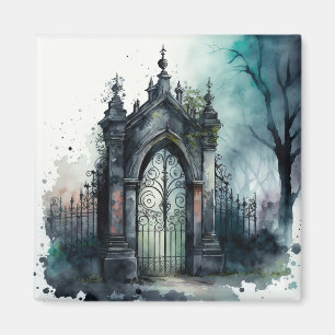 Aimant La série Porte de Cimetière Gothique Design 11