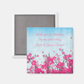 Aimant La servante d'honneur / Bridesmaid Merci (Recto/Verso)