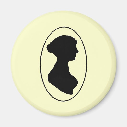 Aimant La silhouette de Jane Austen (Devant)