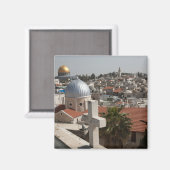 Aimant La silhouette de la vieille Jérusalem (Recto/Verso)