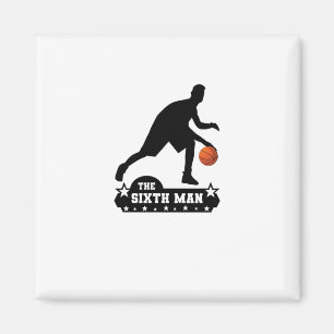 Aimant La Silhouette Du Sixième Homme De Basket
