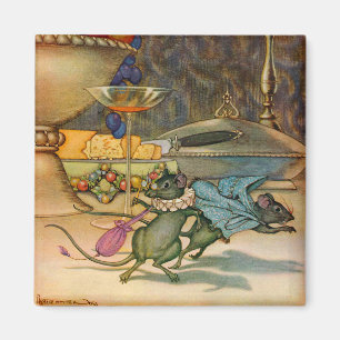 Aimant La souris de ville et la souris de pays