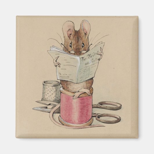 Aimant La souris sur mesure (par Beatrix Potter) (Devant)