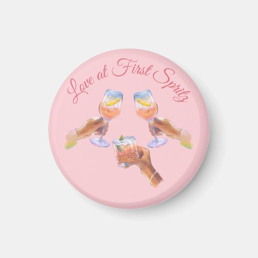 Aimant La Spritz Squad | Thème de soirée Aperol pour l'en (Devant)