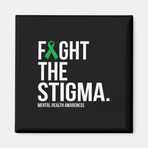 Aimant La Stigma Green Ribbon santé mentale