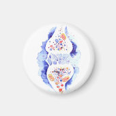 Aimant La synapse et l'impulsion nerveuse impression de t (Devant)