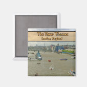 Aimant La Tamise Londres Angleterre (Recto/Verso)