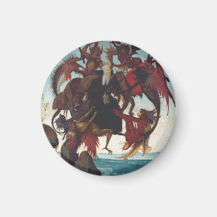 Aimant La tentation de Saint Antoine par Michel-Ange