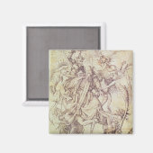 Aimant La tentation de St. Anthony (gravure) (Recto/Verso)